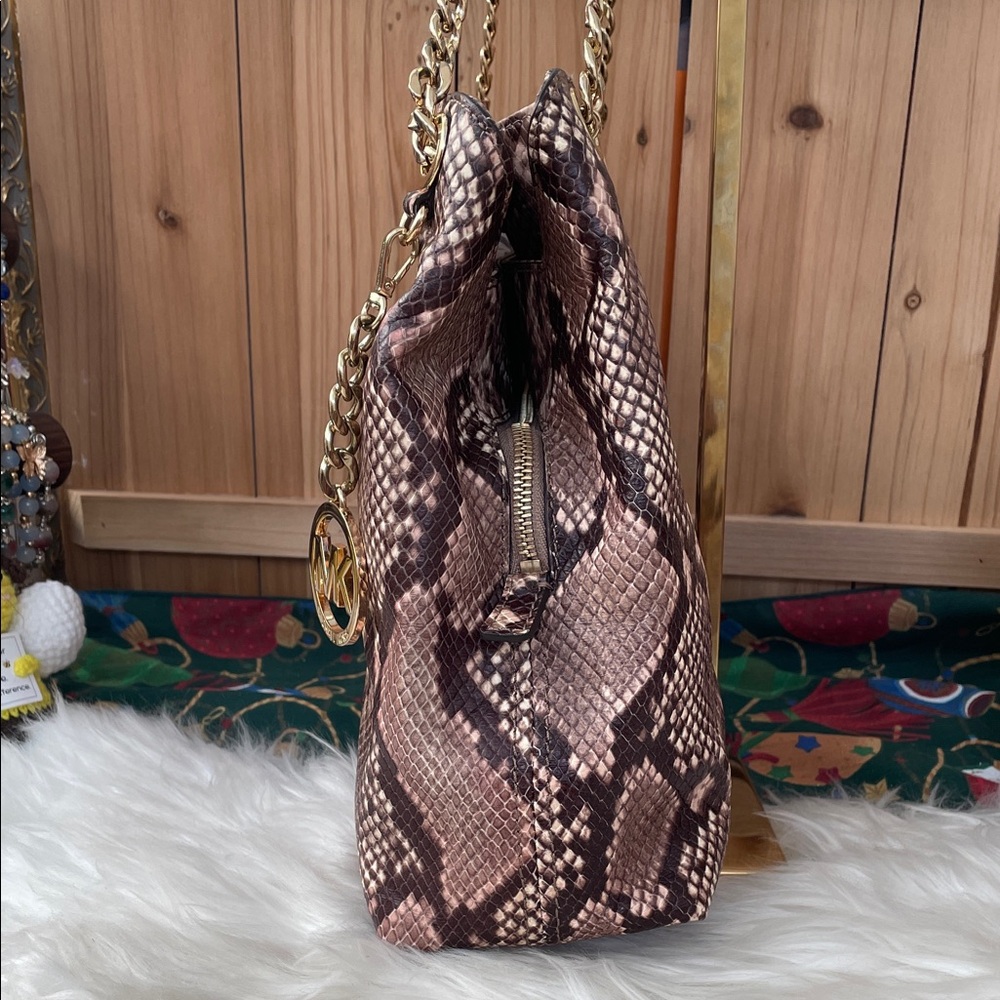Michael Kors Python Embossed Print Shoulder Bag w… - image 6